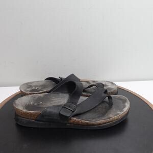 Mephisto Sandals Womens Size 38 Leather Cork Footbed Comfort Shoes 82463456‎